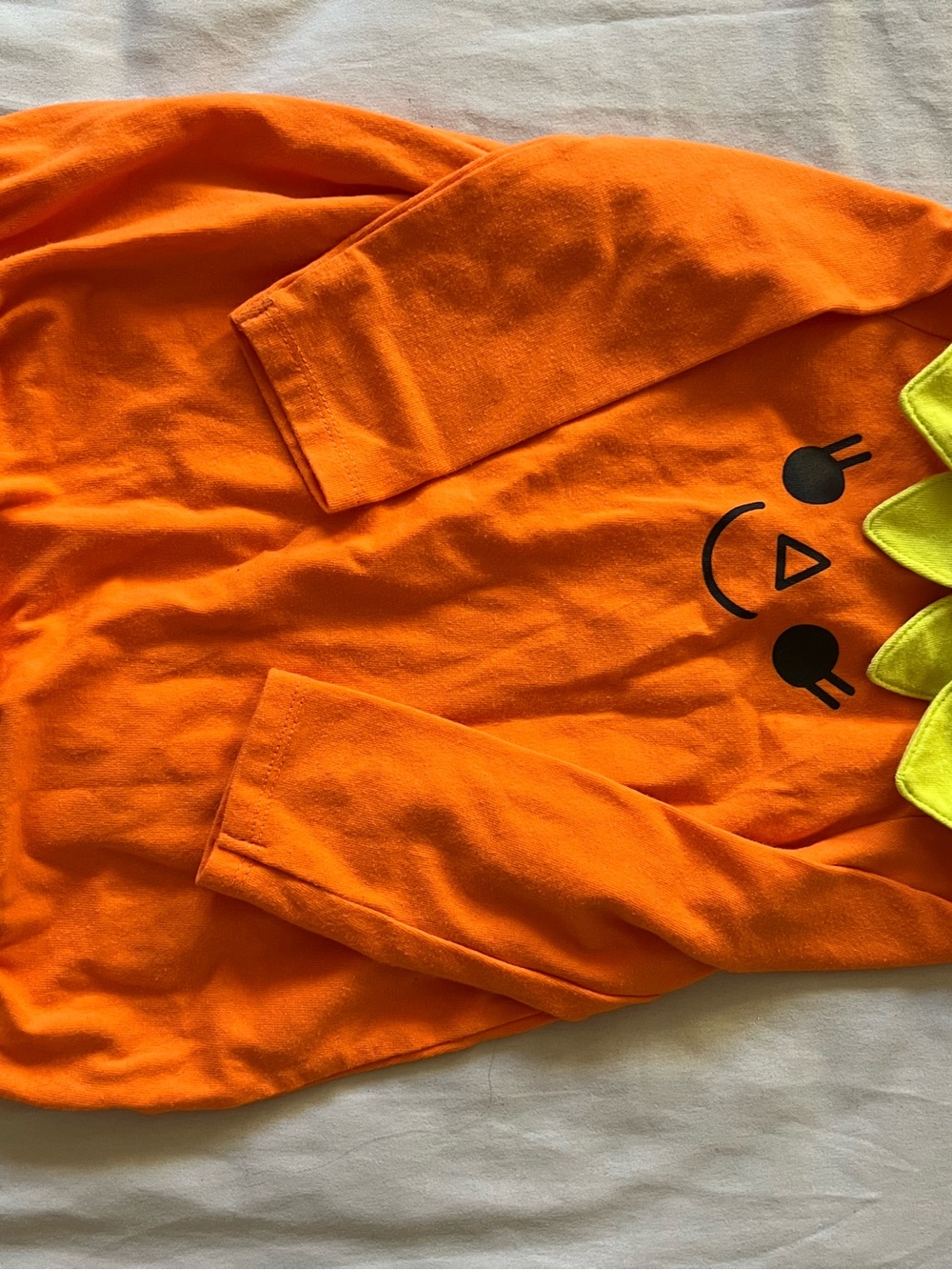 Cat & Jack Orange Baby Top with Green Trim